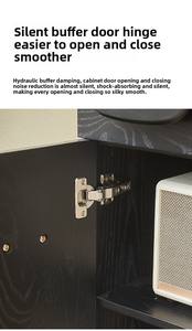 Coffre moderne en bois massif à trois tiroirs <span class=keywords><strong>de</strong></span> <span class=keywords><strong>style</strong></span> vintage <span class=keywords><strong>Petit</strong></span> <span class=keywords><strong>meuble</strong></span> <span class=keywords><strong>de</strong></span> <span class=keywords><strong>rangement</strong></span> organisateur d'entrée pour salon et chambre à coucher - Product Image 4