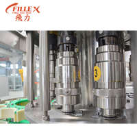 Machine automatique 3 en 1 pour le rinçage, le remplissage et le bouchage des bouteilles de boissons gazeuses