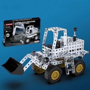 Ensemble de jouets de construction en métal 3D à assembler soi-même, excavatrice, véhicules de chantier, cadeaux pour garçons et enfants - Product Image 2