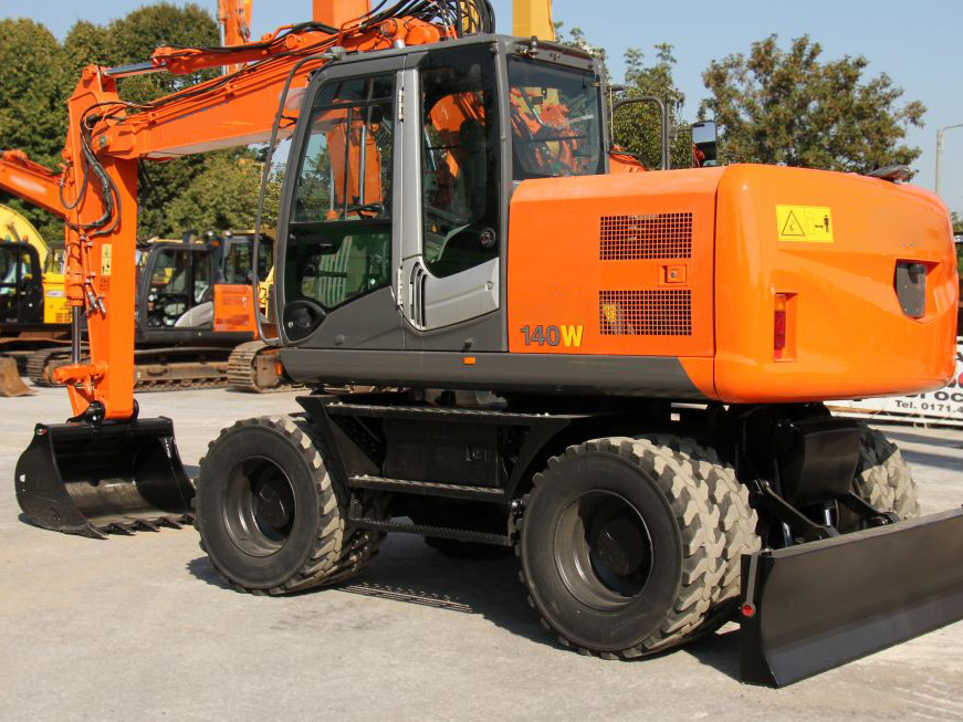 Brand New 15 Ton ZX140W Multi Function Wheel Excavator with 0.58m3