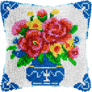 Tùy Chỉnh Crochet Vá Thủ Công Mỹ Nghệ DIY Ném Gối Đệm Bìa Hoa Chốt Móc Thảm Bộ Dụng Cụ Cho Người Lớn - Product Image 2