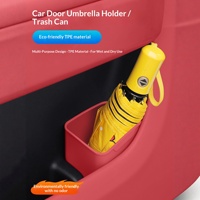 Poubelle de porte de voiture en TPE, multifonctionnelle, séparation sec/humide, anti-poussière, étanche, anti-fuite, boîte de rangement écologique