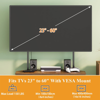 Maßgefertigter Wohnzimmer-Möbel Platzsparender Holz-Metall 3-stufiger Eck-TV-Ständer für 14 bis 42 Zoll Fernseher