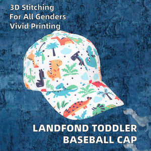 Gorra de béisbol de algodón de alta calidad al por mayor para niños pequeños, gorra deportiva con patrón étnico, gorra ajustable para niños pequeños - Product Image 2