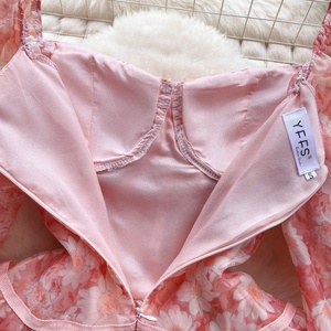 Mini <span class=keywords><strong>robe</strong></span> fleurie pour <span class=keywords><strong>femme</strong></span>, décontractée, <span class=keywords><strong>bon</strong></span> <span class=keywords><strong>prix</strong></span>, <span class=keywords><strong>robe</strong></span> décontractée naturelle - Product Image 4