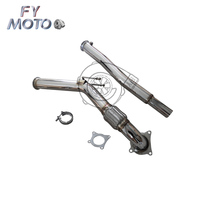 Knalpot Downpipe untuk Audi A3 2.0T 06 + GOLF MK5 MK6 dengan V band clamp LHD & RHD