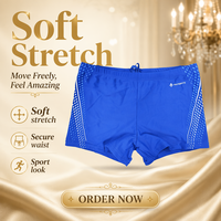 Shorts de bain professionnels pour hommes en gros, 1 imprimé sur le devant, taille élastique avec cordon de serrage, boxers de natation de compétition, service OEM, écologiques