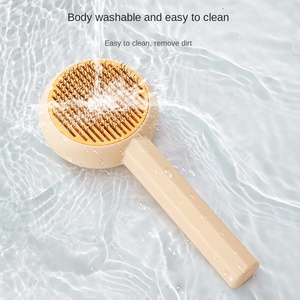 فاخر تصميم دوامي من الفولاذ المقاوم للصدأ مشط إبرة مادة PP مزيل شعر لإزالة البراغيث للقطط والكلاب والاستحمام لتنظيف الحيوانات الأليفة - Product Image 5