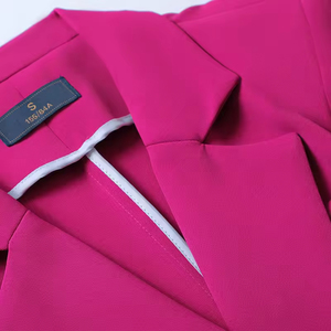 Traje de Verano de Manga Corta para Mujer, Traje Informal Elegante y Moderno, Chaqueta Corta, Traje Profesional - Product Image 6