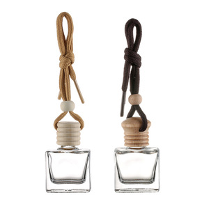 Bình Khuếch Tán Làm Mát Không Khí Trong Xe Hơi Có Mặt Treo Hương Liệu Hương Thơm Chai Nước Hoa Ô Tô Bằng Thủy Tinh Rỗng 8Ml Hình Tròn - Product Image 5