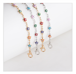 Hot push selling newest bruss chain evil eye multi colors star sharp gold and silver of lucky gift protect bracelet - Product Image 3