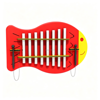 Kindergarten Steel Wall Mount Percussion Glockenspiel Kids Musical Instrument for Outdoor Play Areas & Corridors