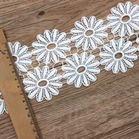 Zèle haute qualité blanc lait soie broderie couture dentelle personnalisée 2-8cm mariée dentelle garniture pour décorations