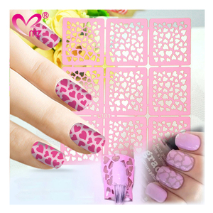 High Quality Nail Hollowed Out Sticker Nail Painting Board DIY Printing Template Personalized Designer Nail Stickers Luxury