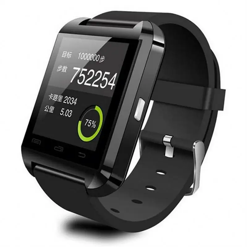 Reloj inteligente Bluetooth U8, reloj inteligente deportivo compatible con pantalla táctil de Android y teléfonos móviles