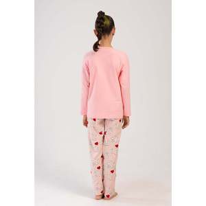 Conjunto de Pijama de Manga Larga con Cuello Supreme de Lyocell para Niña, Algodón Cálido para Primavera, Estilo Casual para el Hogar - Product Image 1