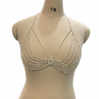 Chaîne de taille unisexe haut de gamme en strass sexy pour soutien-gorge, ceinture de bikini en cristal, idéale pour mariage, fête ou cadeau