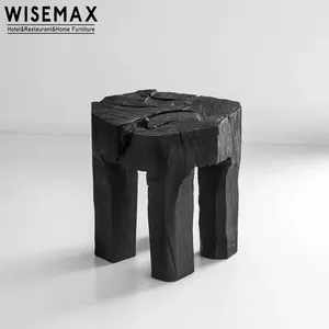 Wisemax đồ nội thất hiện đại Bắc Âu đồ nội thất phòng khách Ghế sofa góc Bảng trang trí nội thất giường bên bảng rắn gỗ phân ghế