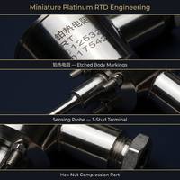 HUADONG Industrial Probe Thermocouple RTD Sensor Stainless Steel PT 100 Temperature Measurement