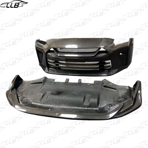 กันชนหน้าคาร์บอนไฟเบอร์เต็มรูปแบบวัสดุคาร์บอนไฟเบอร์สำหรับรถ Nissan GTR <span class=keywords><strong>R35</strong></span>อัพเกรดสไตล์ลับสุดยอด - Product Image 2