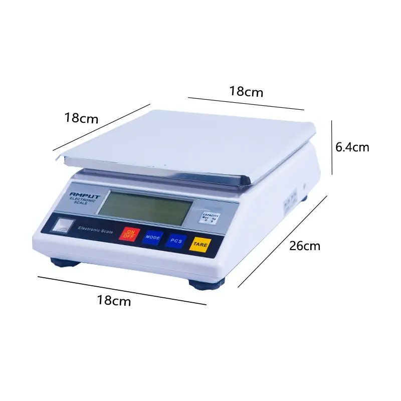 방수 디지털 가중치 저울 10kg/0.1g 측정 저울 무게 무게 측정 용 디지털 저울