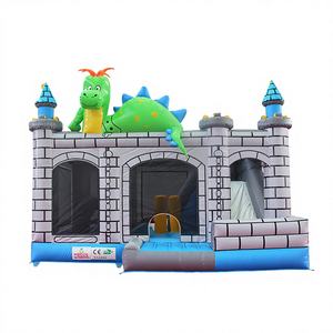 Château gonflable commercial d'extérieur Winsun, modèle dinosaure, avec couleurs personnalisables pour enfants - Product Image 1