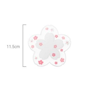 Sous-verre en PVC souple créatif pour tasses, avec motif floral solide en résine époxy et bois - Product Image 6