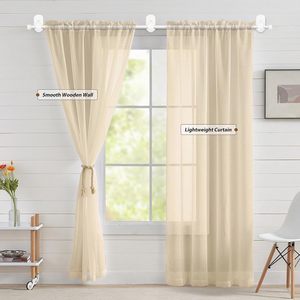Hot bán góc tế bào Rèm theo dõi đường sắt Telescopic Curtain rods Set cafe Rod - Product Image 2