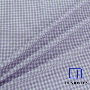 Fil teint Jersey vérifier tissu Plaids tissé Polyester coton tissu Textile pour femmes robe ou draps de lit - Product Image 3