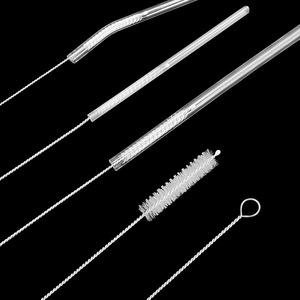 Straw Brush Cleaning Set Stainless Steel Nylon 175MM 200MM 240MM For Baby Bottle Cup Straw Nipple Cleaning - Product Image 1