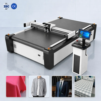 Machine de découpe numérique automatique CNC à couteau oscillant 1625 pour vêtements, tissus simples/multi-couches et tissus d'ameublement