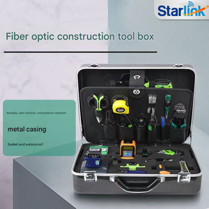 FTTH Glasfaser-Ausrüstungsset Kabelwerkzeug-Kit mit Visuellem Fehlerdetektor, Cleaver und Optischem Leistungsmesser - Product Image 6