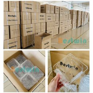 مقلاة بلاستيكية من البولي كاربونات سوداء صافية آمنة على الغذاء PC مع وعاء للطعام GN - Product Image 6