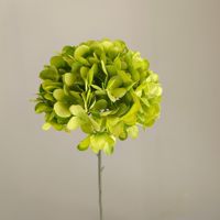 Cabeza de Hortensia de Seda Individual con Tallo, Nuevo Lanzamiento para Decoración de Acción de Gracias, Bodas, San Valentín o Día de la Madre