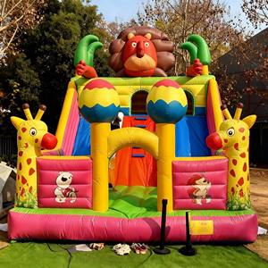 Castillo Inflable <span class=keywords><strong>de</strong></span> PVC Grande Personalizado para Exteriores con Tobogán para Niños, Parque <span class=keywords><strong>de</strong></span> Atracciones Gigante - Product Image 3