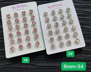 XUPING produttori di gioielli semplici gioielli di cristallo placcato oro orecchini all'ingrosso alla rinfusa di moda orecchini - Product Image 4