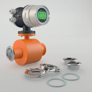 Độ Chính Xác Cao Cấp Thực Phẩm SS304 Vệ Sinh 2 Inch 50Mm Điện Từ Đo Lưu Lượng Nước Giải Khát Sữa Lưu Lượng Kế Từ Tính - Product Image 2