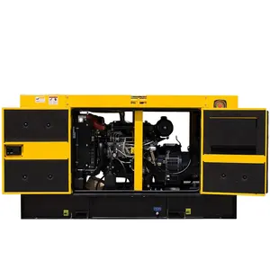 O gerador diesel de 3 fases com alternador de cobre, pesado, sem escova, com ats, 90kw/112.5kva 230v/400v/50hz