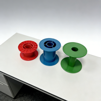 Bobine de câble vide en plastique PP coloré, réutilisable, pour usage domestique, bobine de fil, enrouleur de fil à coudre, cordon, ligne de pêche