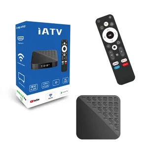 2024 Android Smart iATV TV Box S98Q Max 4K reproductor multimedia Control de voz remoto 5G Wifi 4GB 32GB decodificador HD Streaming Tv Box