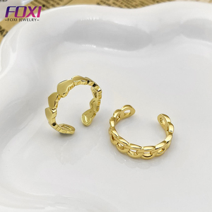 2022 nuovo anello di gioielli da donna di moda <span class=keywords><strong>dorato</strong></span> in <span class=keywords><strong>argento</strong></span> Sterling 925 liscio a forma di cuore - Product Image 5