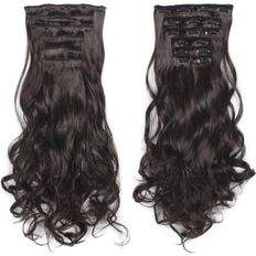 Extension di capelli umani neri e marroni a onda lunga con capelli lunghi e proprietà antitumorali - Product Image 1