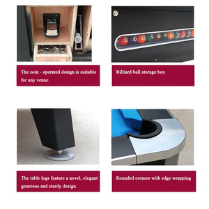 Bàn bi-a đa năng <span class=keywords><strong>7FT</strong></span> 4 trong 1, có thể tùy chỉnh màu sắc, hoạt động bằng tiền xu, chất lượng cao, làm từ MDF bền màu với lớp lót bằng vải nỉ. - Product Image 5