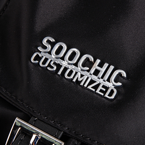 Soochicdress Ba lô nylon màu đen không thấm nước cỡ trung bình với dây đeo vai có thể điều chỉnh và ngăn chính dây rút - Product Image 5