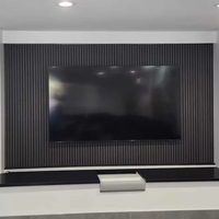 Panneaux acoustiques populaires en placage de bois pour l'absorption sonore intérieure, panneaux muraux en bois teinté blanc