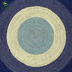 Alfombra Redonda de Yute Natural, Estilo Rústico, Personalizable para Sala de Estar, Dormitorio y Habitación Infantil - Product Image 2