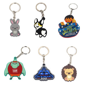 Factory Direct Customized Glow in Dark Eco-friendly PVC Keychain for Promotional Events and Business Gifts