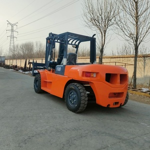China Empilhadeira Diesel Empilhadeira 10 Ton com Garfo Posicionador Bale Clamp Cor Personalizada e Motor Garantia de 1 Ano - Product Image 5