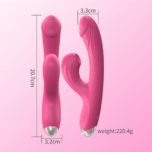 Wasserdichtes Silikon Realistische Dildos Clitris Stimulation Sucker 10 Saug modi 10 Geschwindigkeit frequenzen USB Power <span class=keywords><strong>Rabbit</strong></span> <span class=keywords><strong>Vibrator</strong></span> - Product Image 6