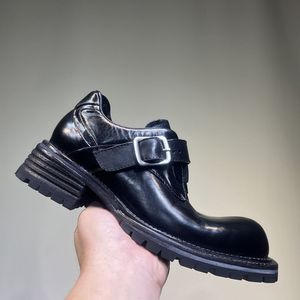 Chaussures de Mariage et d'Affaires Haut de Gamme pour Homme en Cuir Véritable de Cheval Lavé à l'Eau, Fabriquées à la Main, Style Britannique, Collection Automne - Product Image 4